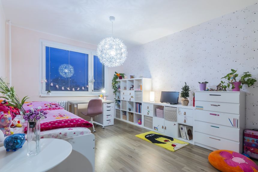 Design of a children's room for a schoolgirl