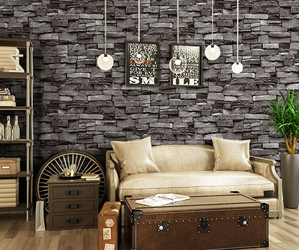 Vinyl wallpaper for the living room