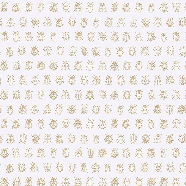 Cream wallpaper with golden beetles 375030, Pip Studio 4, Eijffinger
