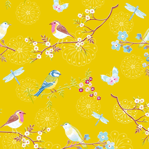 Wallpaper with birds, twigs 375083, Pip Studio 4, Eijffinger