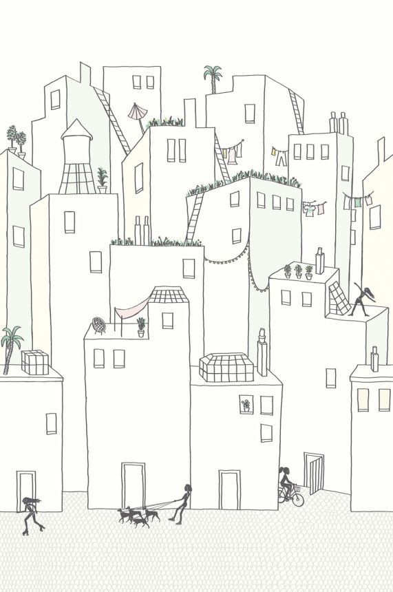 Non-woven wall mural Houses 364174, Wallpower Junior, Eijffinger