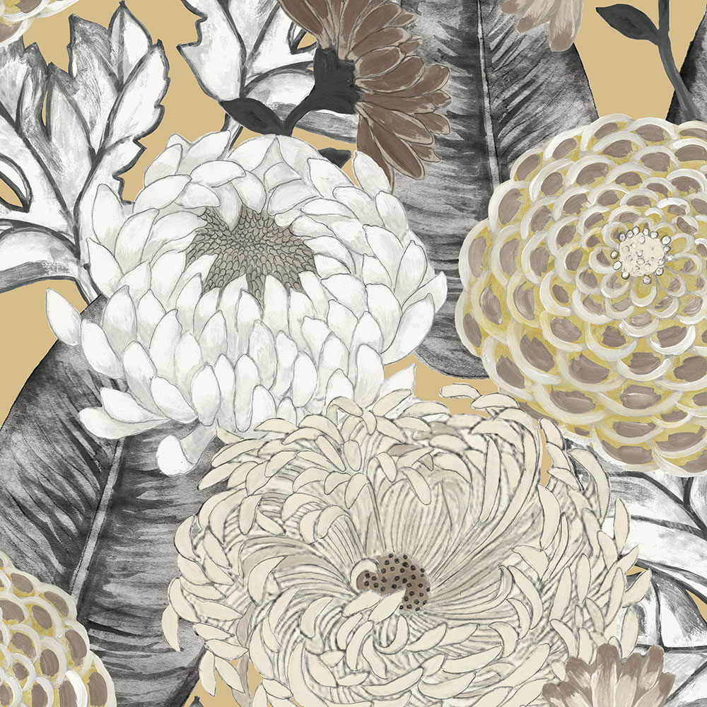 Wallpaper with big flowers BR24031, Breeze, Decoprint