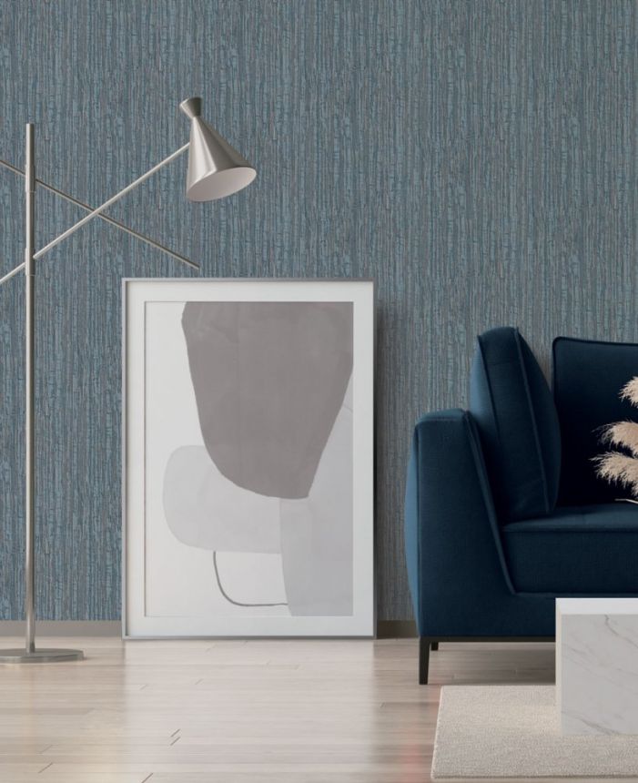 Non-woven wallpaper, grey, fabric imitation, DE120082, Best Sellers, Design ID