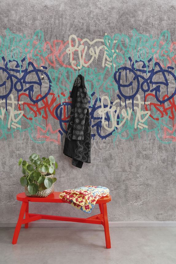 Wall mural Graffiti A35201, 159 x 280 cm, Designer, Murals, Grandeco