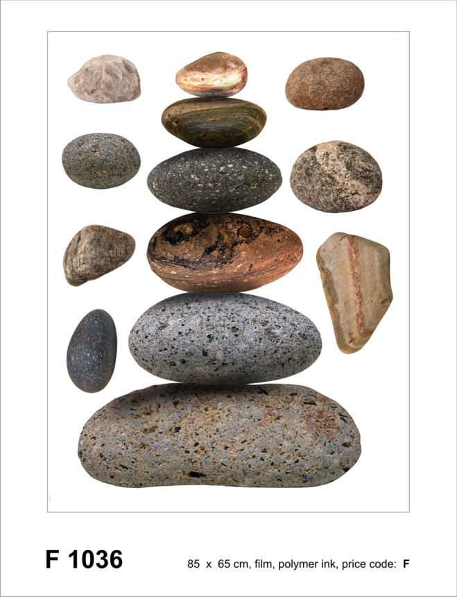 Self-adhesive wall decoration F 1036, Stones, AG Design