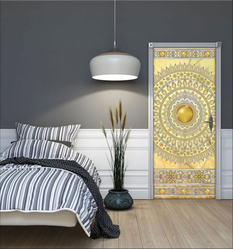 Non-woven photo mural wallpaper for doors Mandala  33108, 91 x 211 cm, Photomurals, Vavex