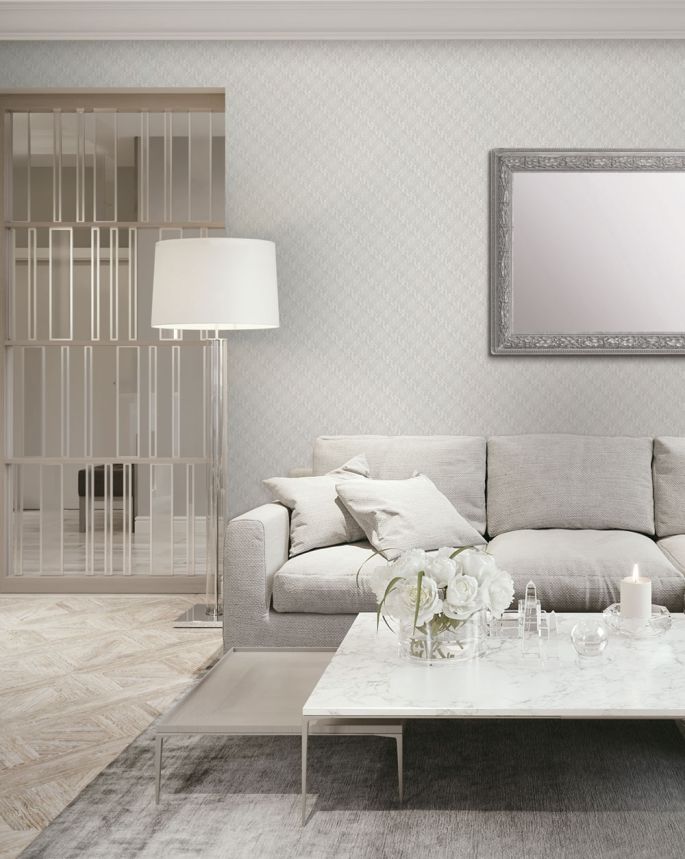 Luxury wallpaper herringbone weave WF121041, Wall Fabric, ID Design 