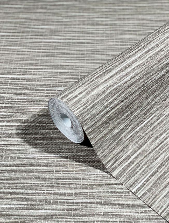 Luxury brown-grey wallpaper, woven raffia pattern 33319, Botanica, Marburg