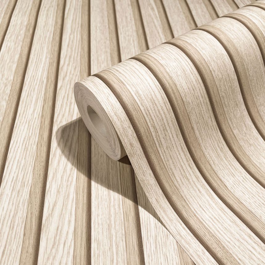 Luxury 3D wallpaper wood effect 33957, Botanica, Marburg