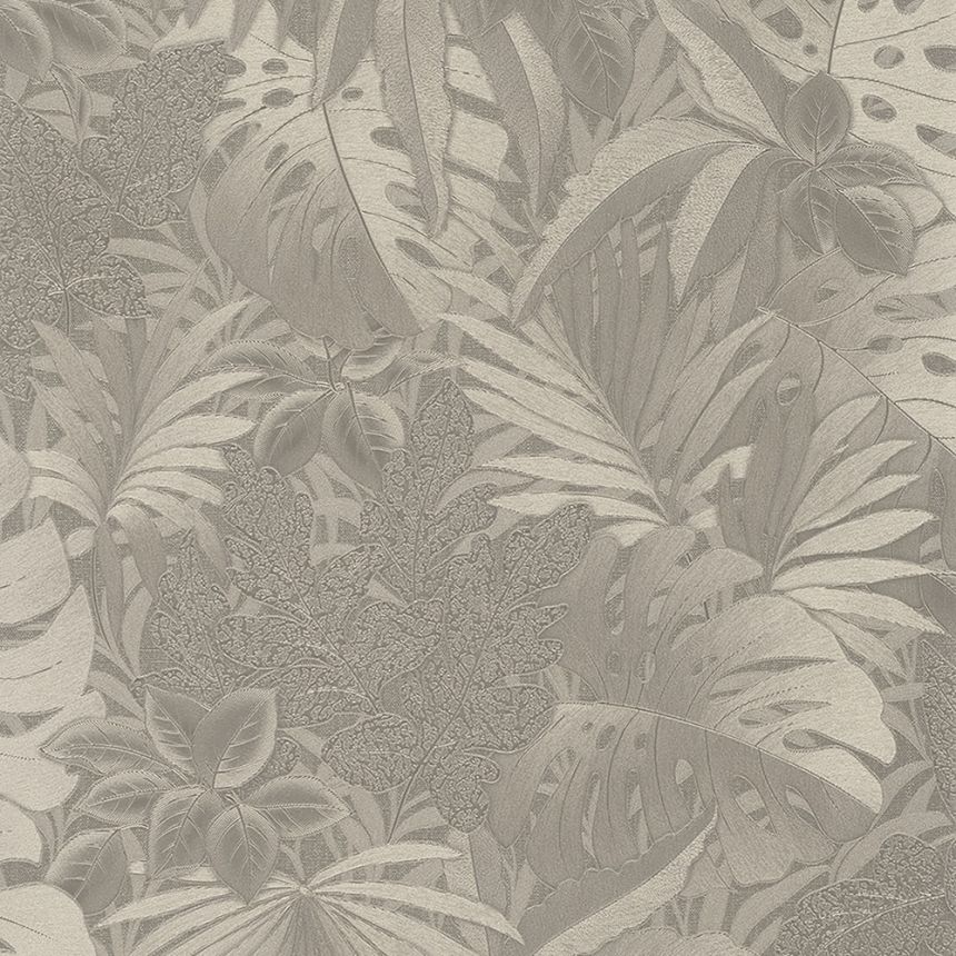 Luxury gold wallpaper with leaves 33303, Botanica, Marburg