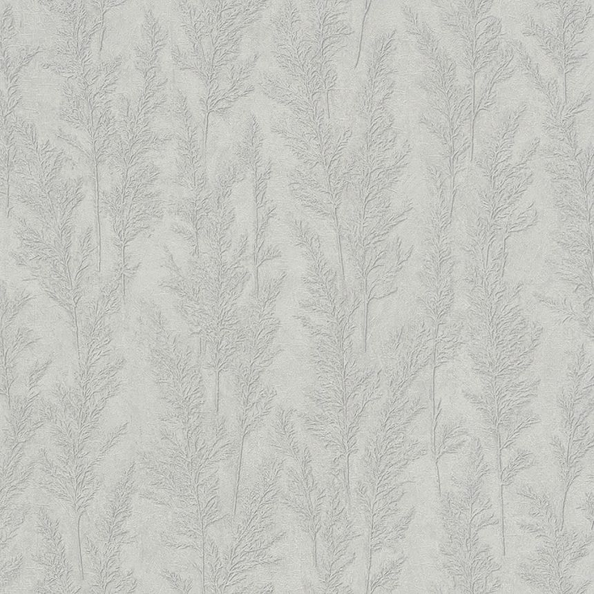 Luxury gray-silver wallpaper, blades of grass 33213, Natural Opulence, Marburg