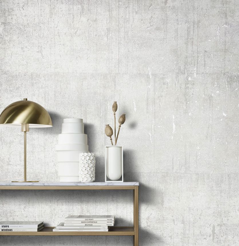 Grey-white concrete imitation wallpaper 33241, Natural Opulence, Marburg