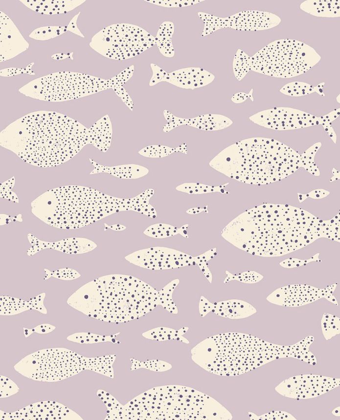 Violet wallpaper with fishes 323002, Explore, Eijffinger