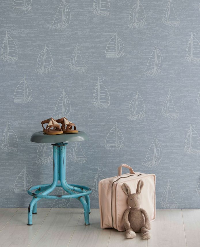 Light green wallpaper with sailboats 323012, Explore, Eijffinger