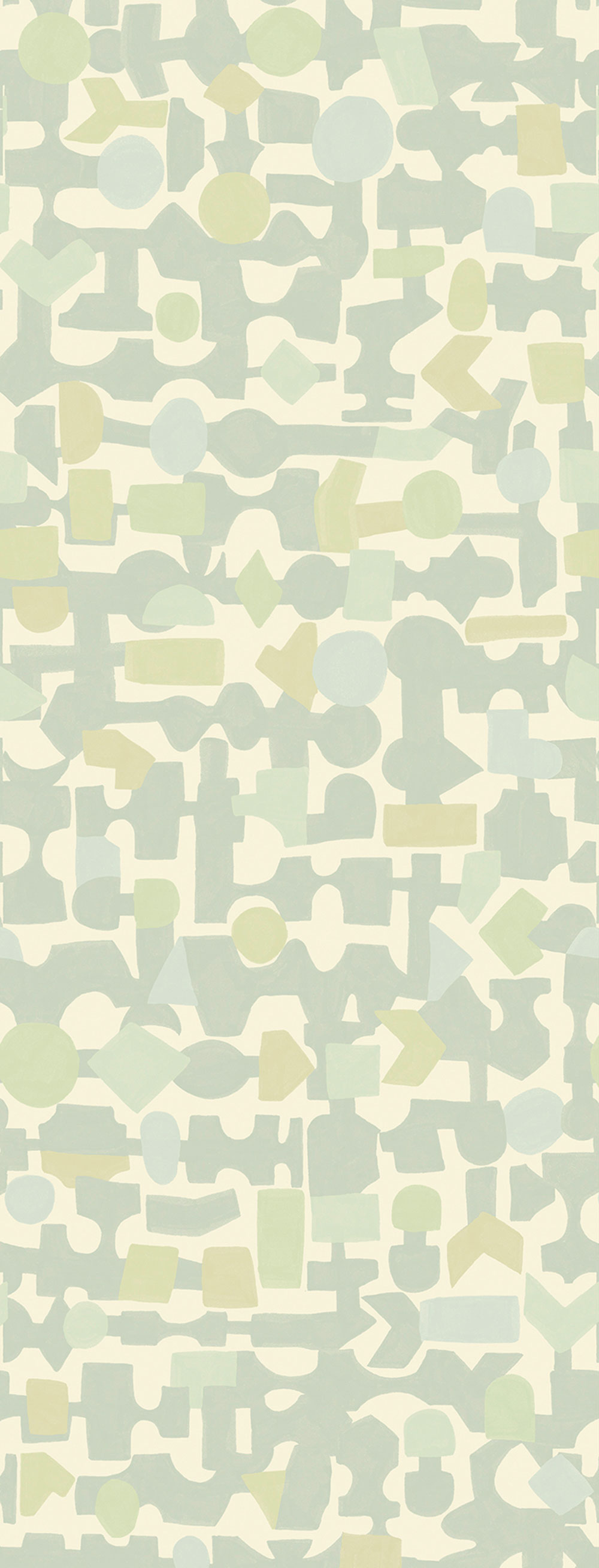 Green-blue geometric wall mural 323102, 1,06x2,8m, Explore, Eijffinger