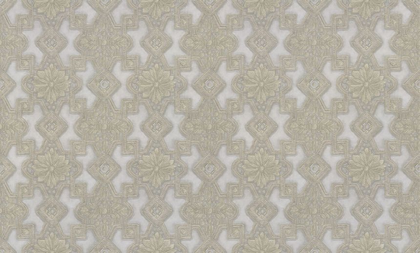 Luxury grey-gold non-woven wallpaper with ornaments, 86015, Valentin Yudashkin 5, Emiliana Parati
