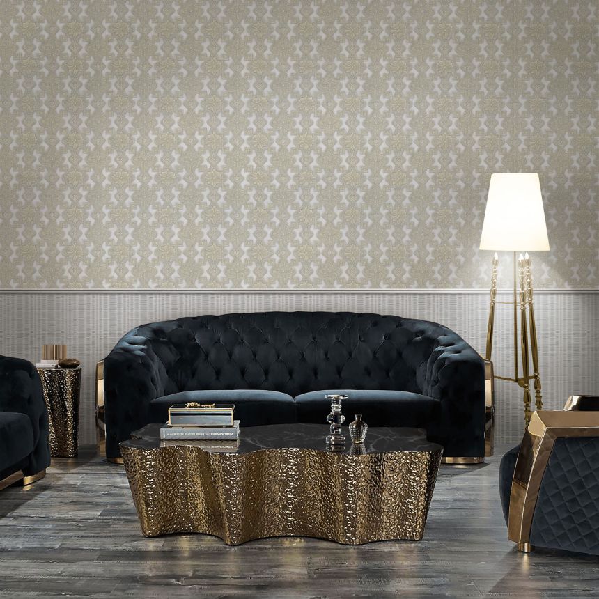 Luxury white-silver non-woven wallpaper, 86040, Valentin Yudashkin 5, Emiliana Parati