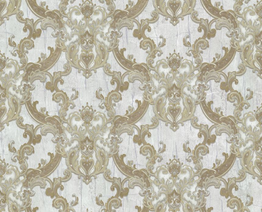 Luxury silver-gold non-woven wallpaper, baroque ornaments, 86062, Valentin Yudashkin 5, Emiliana Parati