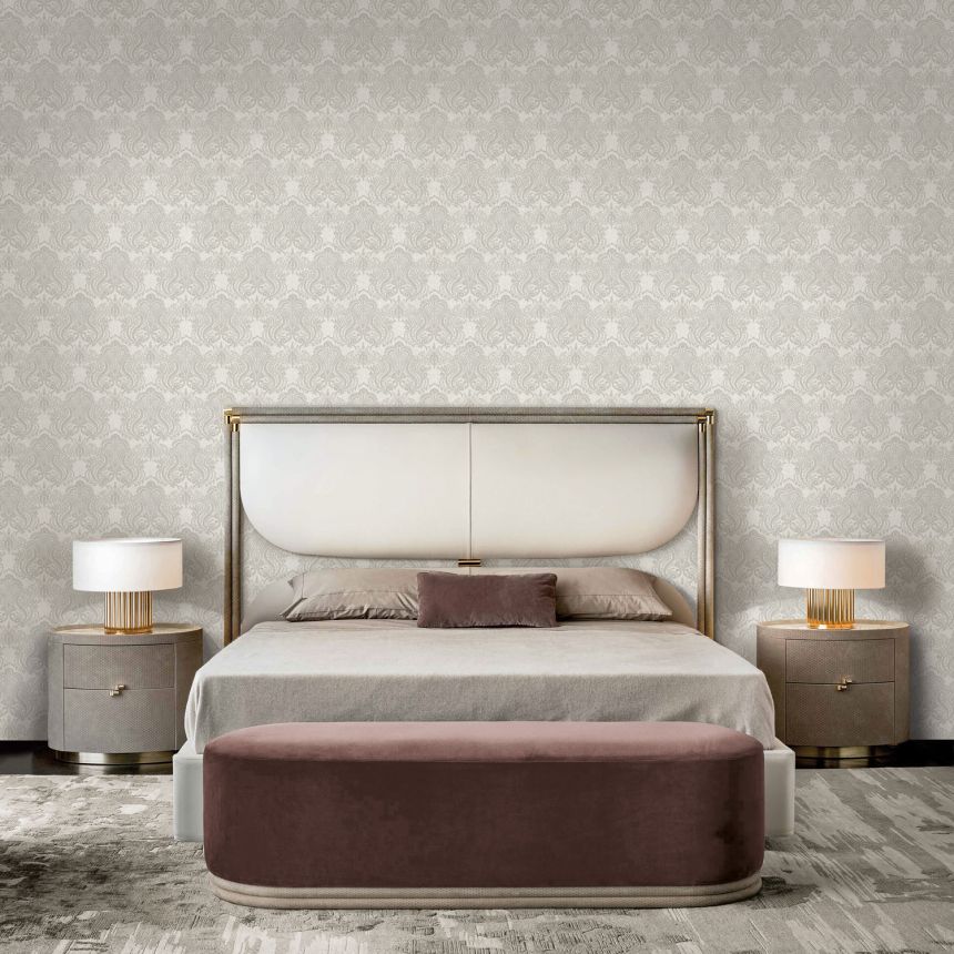 Luxurious beige wallpaper, baroque ornamental pattern, 86079, Valentin Yudashkin 5, Emiliana Parati