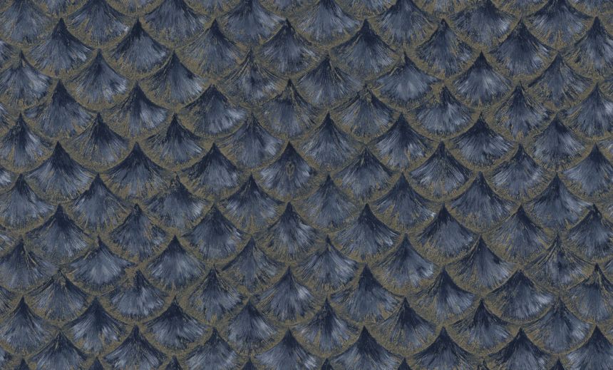 Luxury blue-gold wallpaper with geometric pattern, 86096, Valentin Yudashkin 5, Emiliana Parati