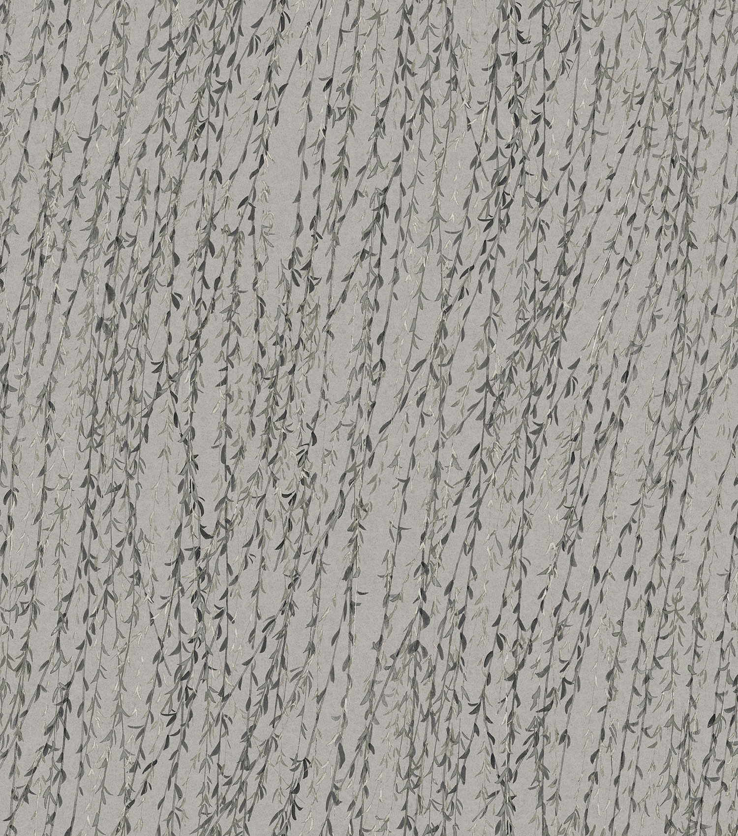 Gray wallpaper, twigs, leaves, TP422505, Tapestry, Design ID