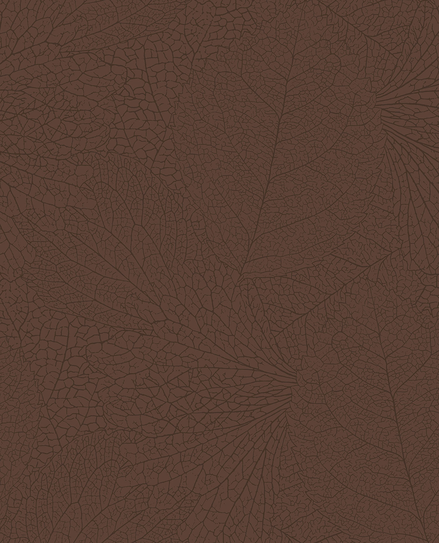 Brown wallpaper with metallic leaves, 324042, Embrace, Eijffinger