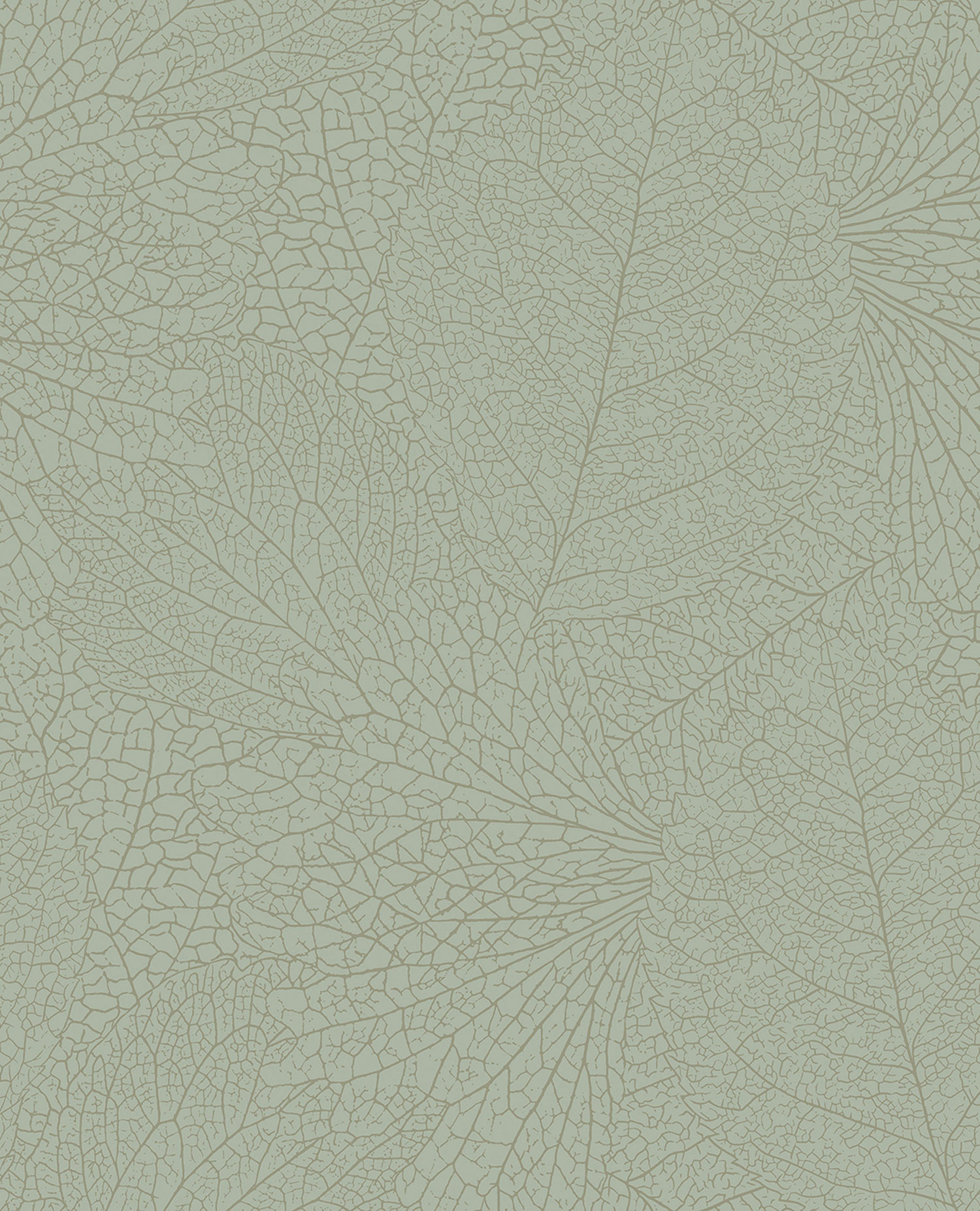 Green wallpaper, metallic leaves, 324043, Embrace, Eijffinger