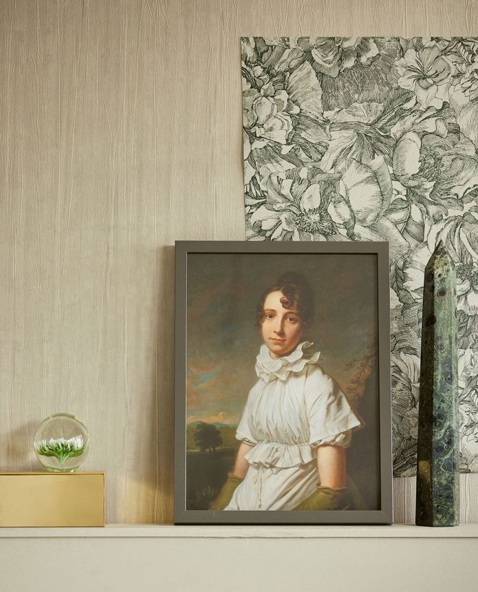 Gray-beige non-woven wallpaper, fabric imitation, 333252, Unify, Eijffinger