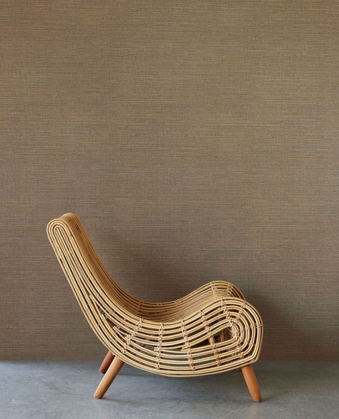 Brown non-woven wallpaper, fabric imitation, 333282, Unify, Eijffinger
