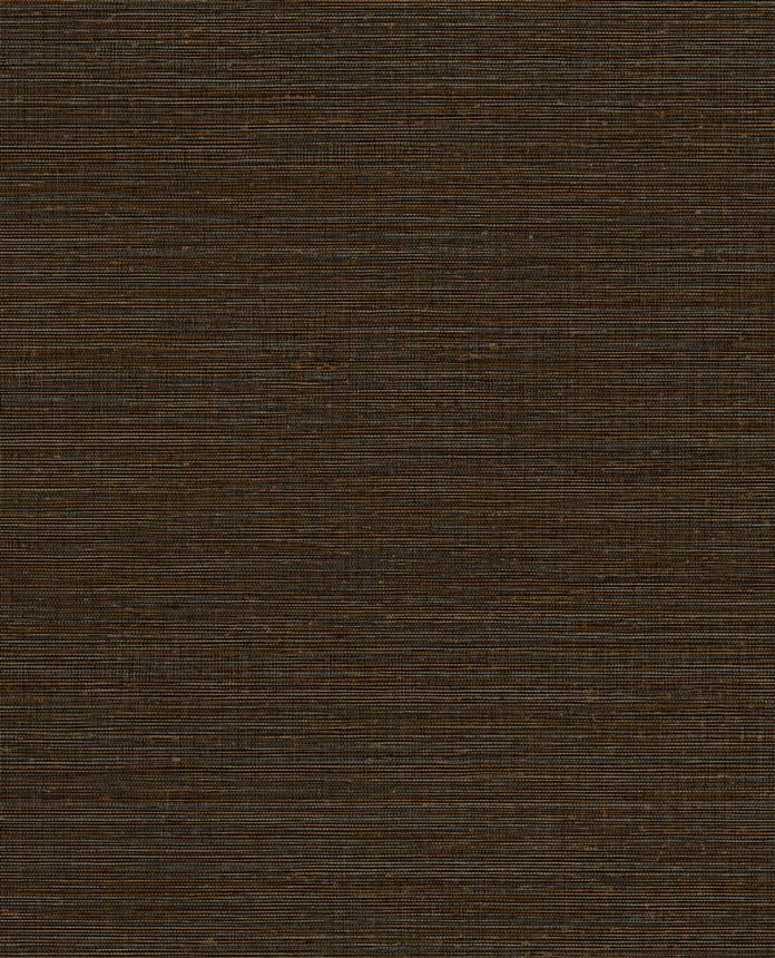 Dark brown non-woven wallpaper, fabric imitation, 333283, Unify, Eijffinger