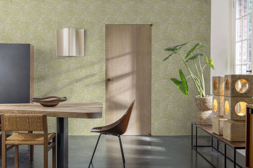 Gray-beige wallpaper, landscape, trees, BA26060, Brazil, Decoprint