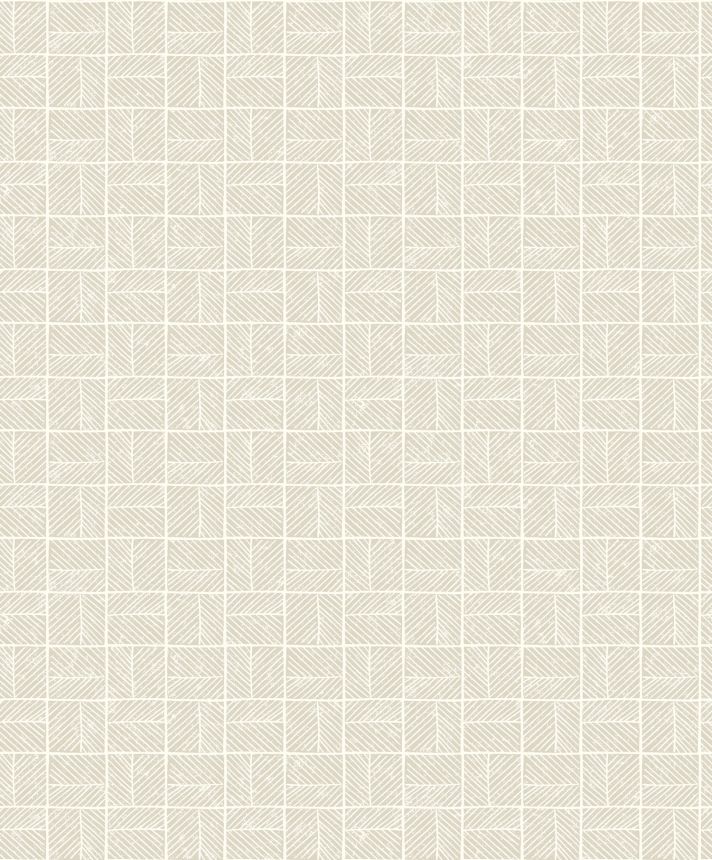 Cream geometric pattern wallpaper, BA26080, Brazil, Decoprint