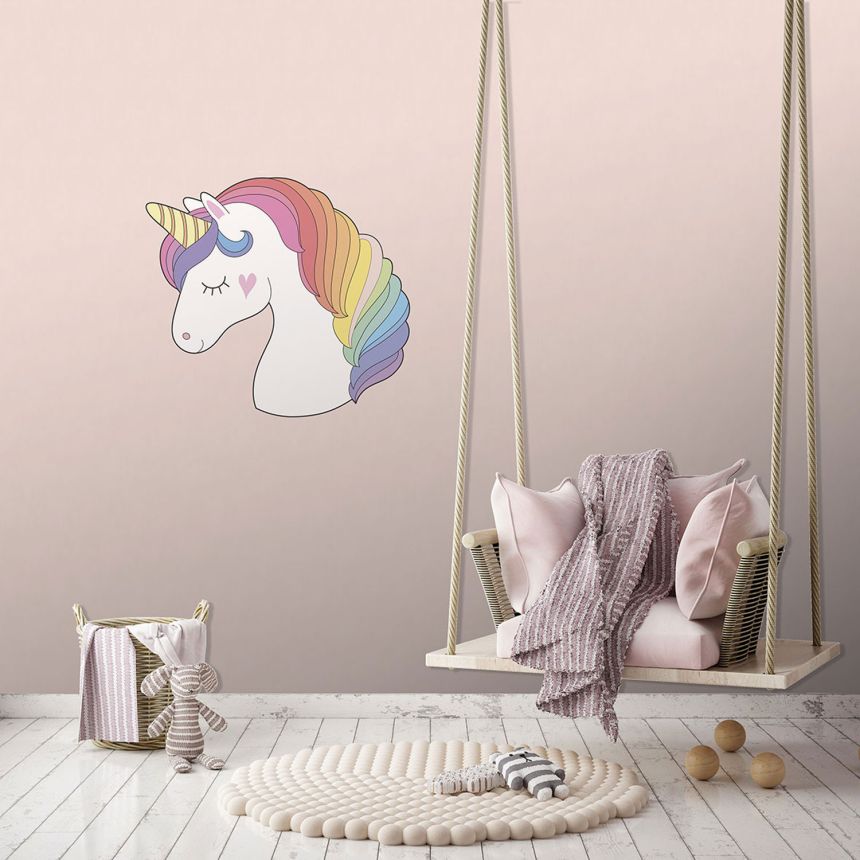 Pre-pasted non-woven wallpaper, decoration Unicorn, PLC007, Platinum Shapes, Decoprint