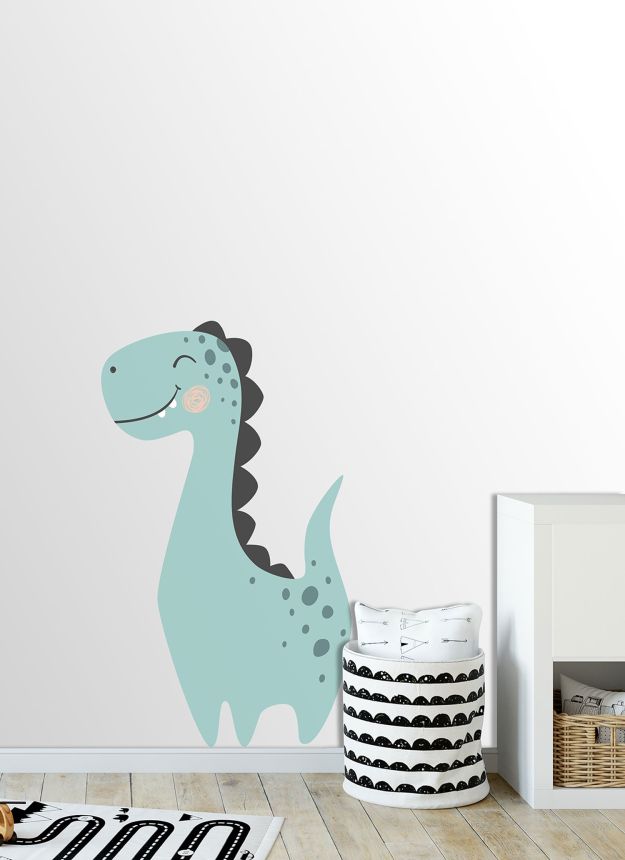 Pre-pasted children's non-woven wallpaper with dinosaur, PLC035, Platinum Shapes, Decoprint