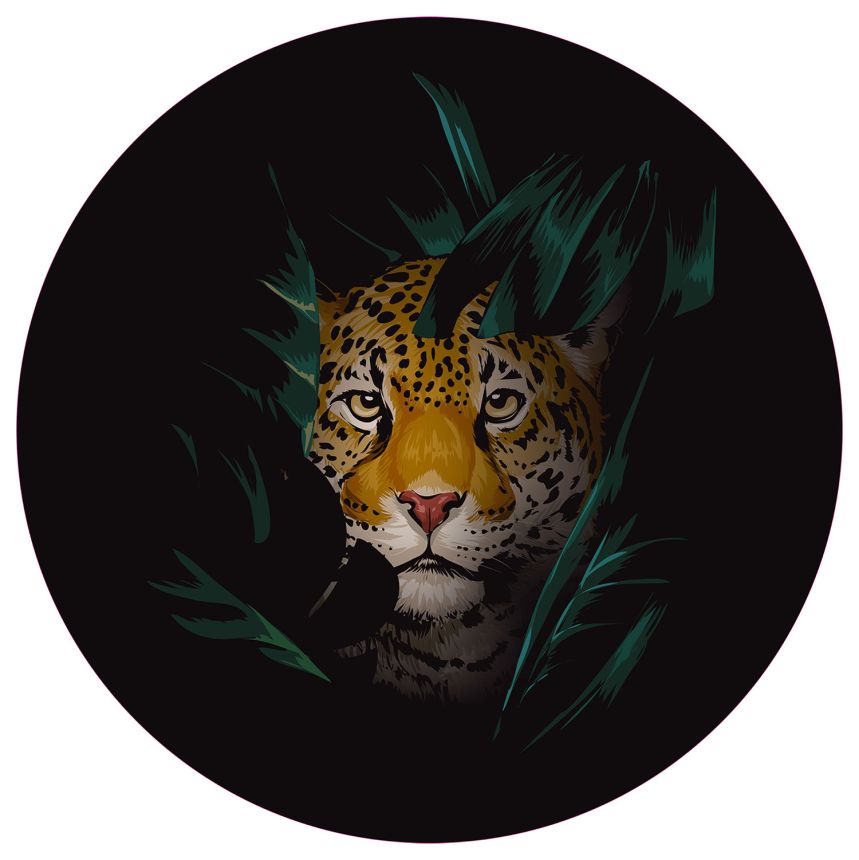 Pre-pasted non-woven wallpaper, Leopard decoration, PLC052, Platinum Shapes, Decoprint