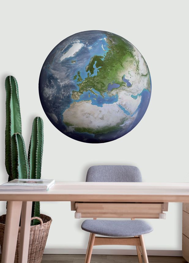 Pre-pasted non-woven wallpaper, Globe, PLC057, Platinum Shapes, Decoprint