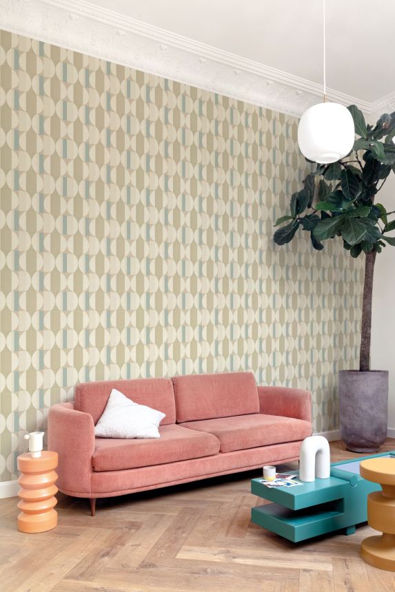 Geometric pattern wallpaper, CU3112, Cumaru, Grandeco