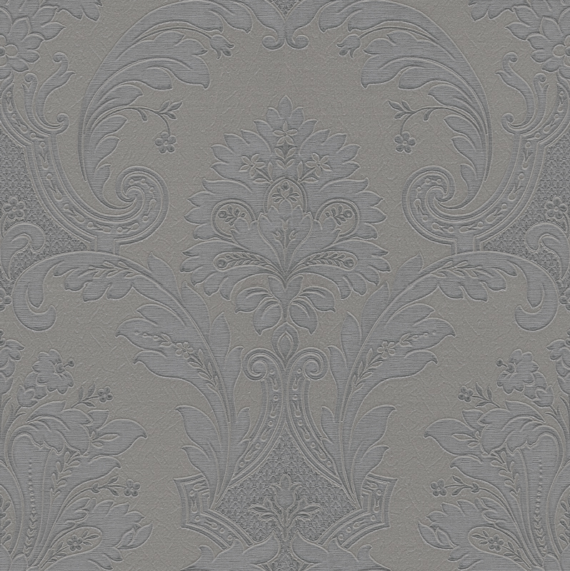 Luxury gray baroque wallpaper, Z21734, Tradizione Italiana, Zambaiti Parati