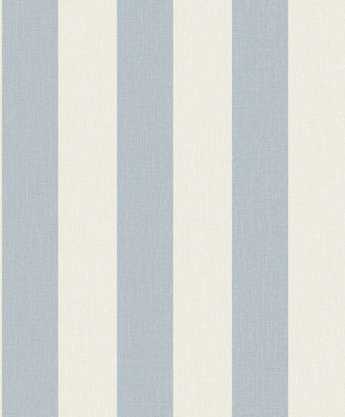 Light blue striped wallpaper, fabric imitation, AT4023, Atmosphere, Grandeco