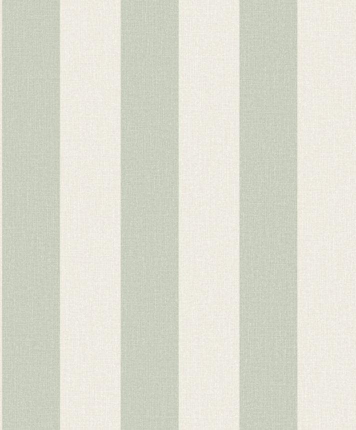 Light green striped wallpaper, fabric imitation, AT4032, Atmosphere, Grandeco