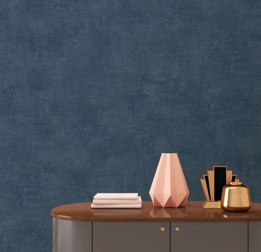 Blue wallpaper, fabric imitation, A13711, Elegance, Ugepa