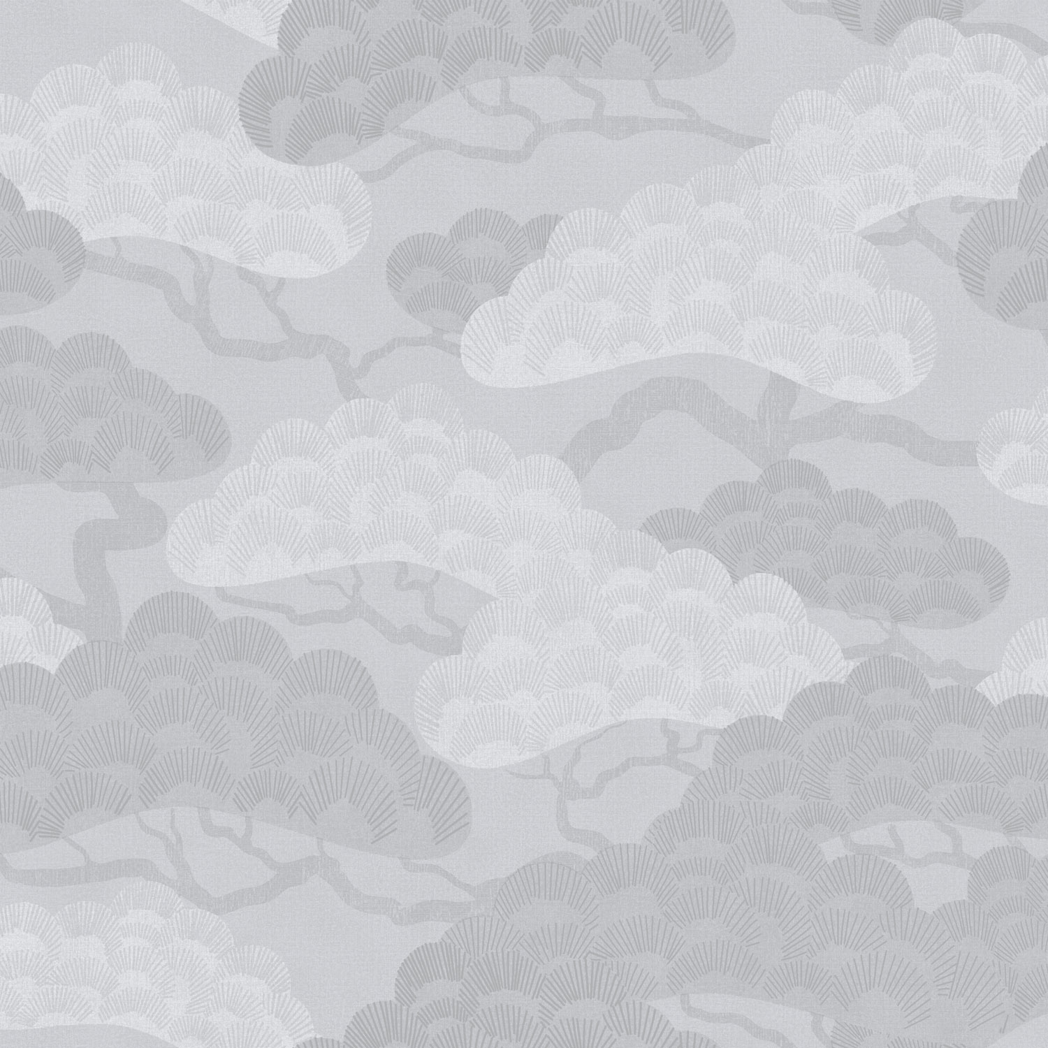 Gray wallpaper, twigs, trees, M64409, Elegance, Ugepa