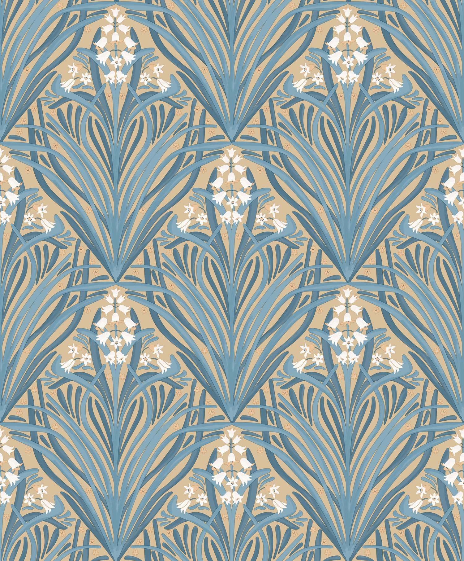 Floral wallpaper, Art Deco, M66104, Elegance, Ugepa