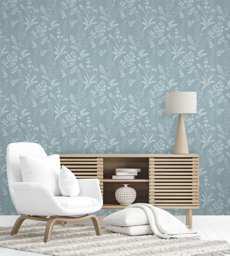 Green wallpaper, leaves, M52804, Botanique, Ugepa