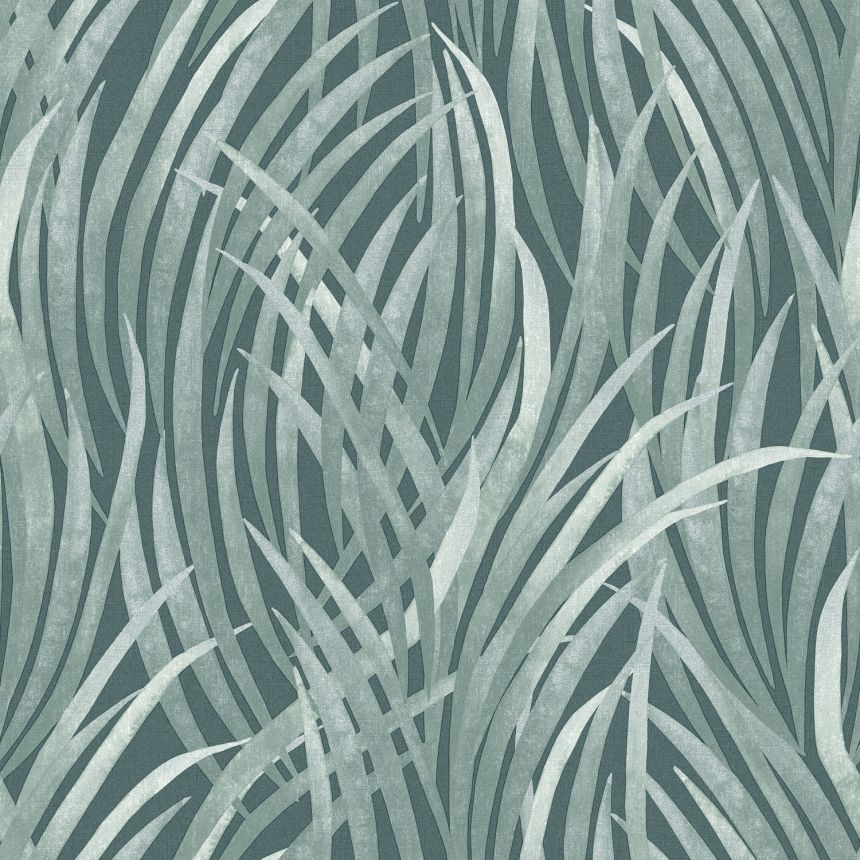 Green wallpaper, grass leaves,  M64514, Botanique, Ugepa