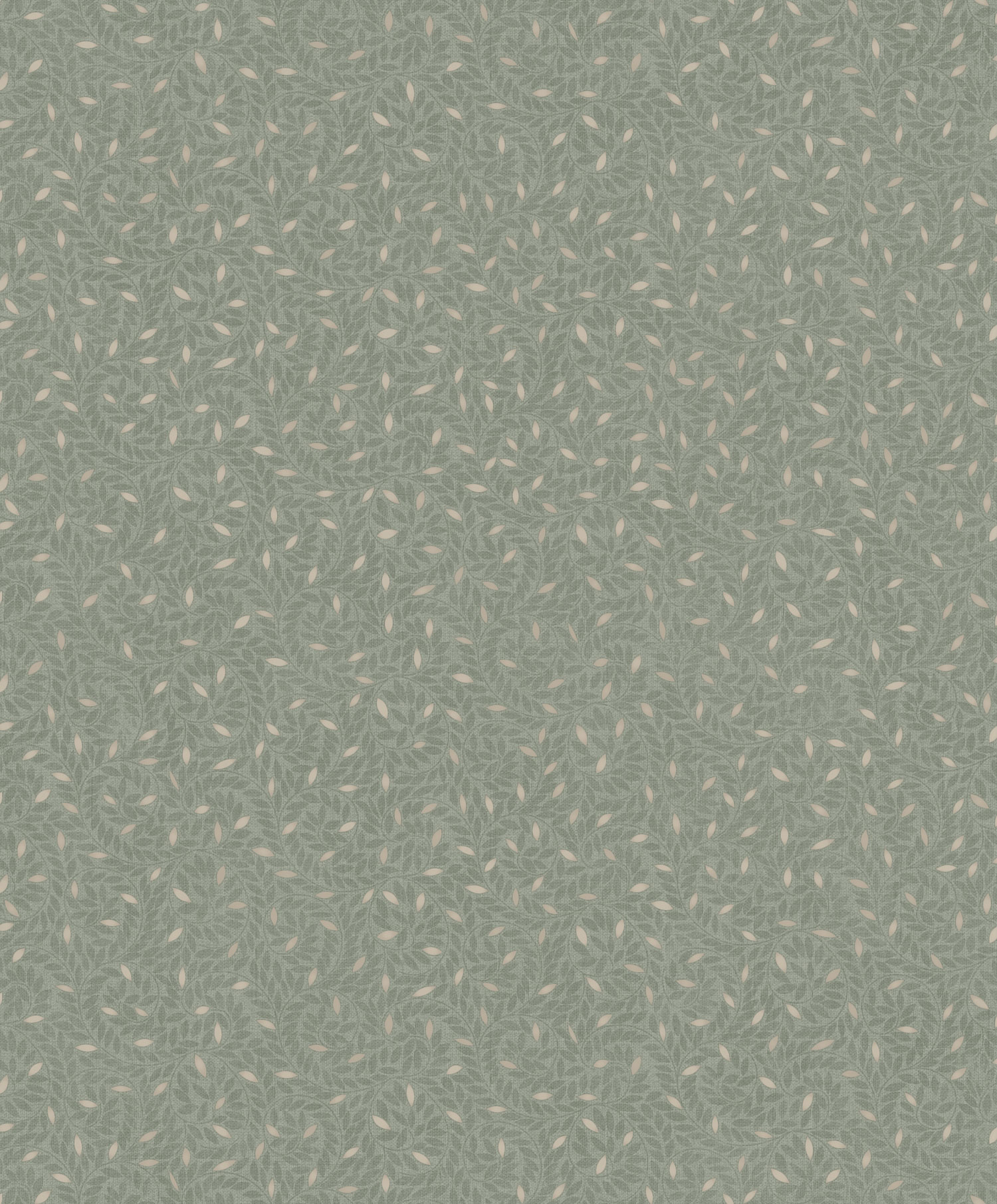 Green wallpaper with twigs, M67414, Botanique, Ugepa