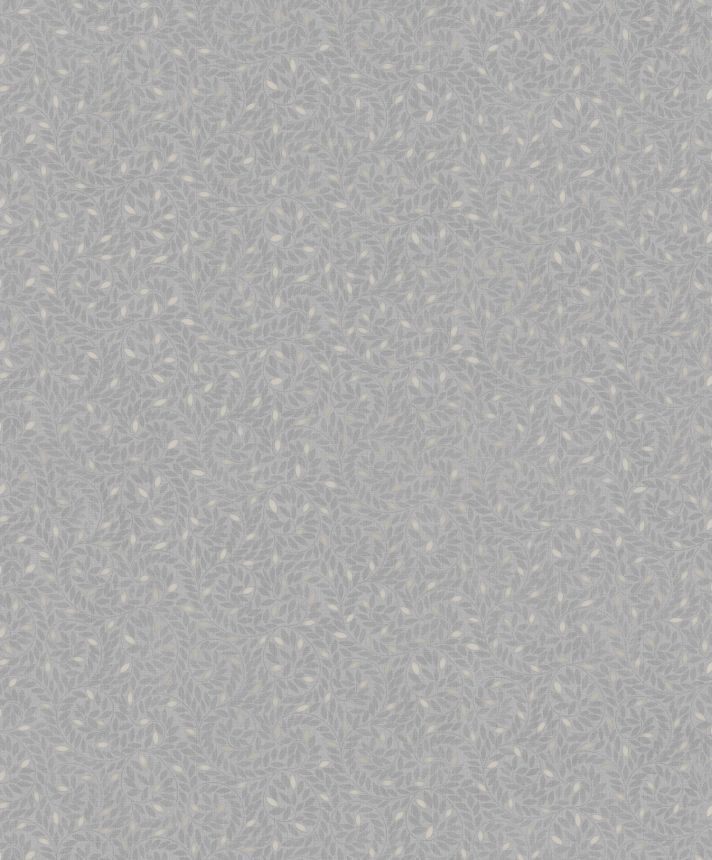 Gray wallpaper with twigs, M67499D, Botanique, Ugepa