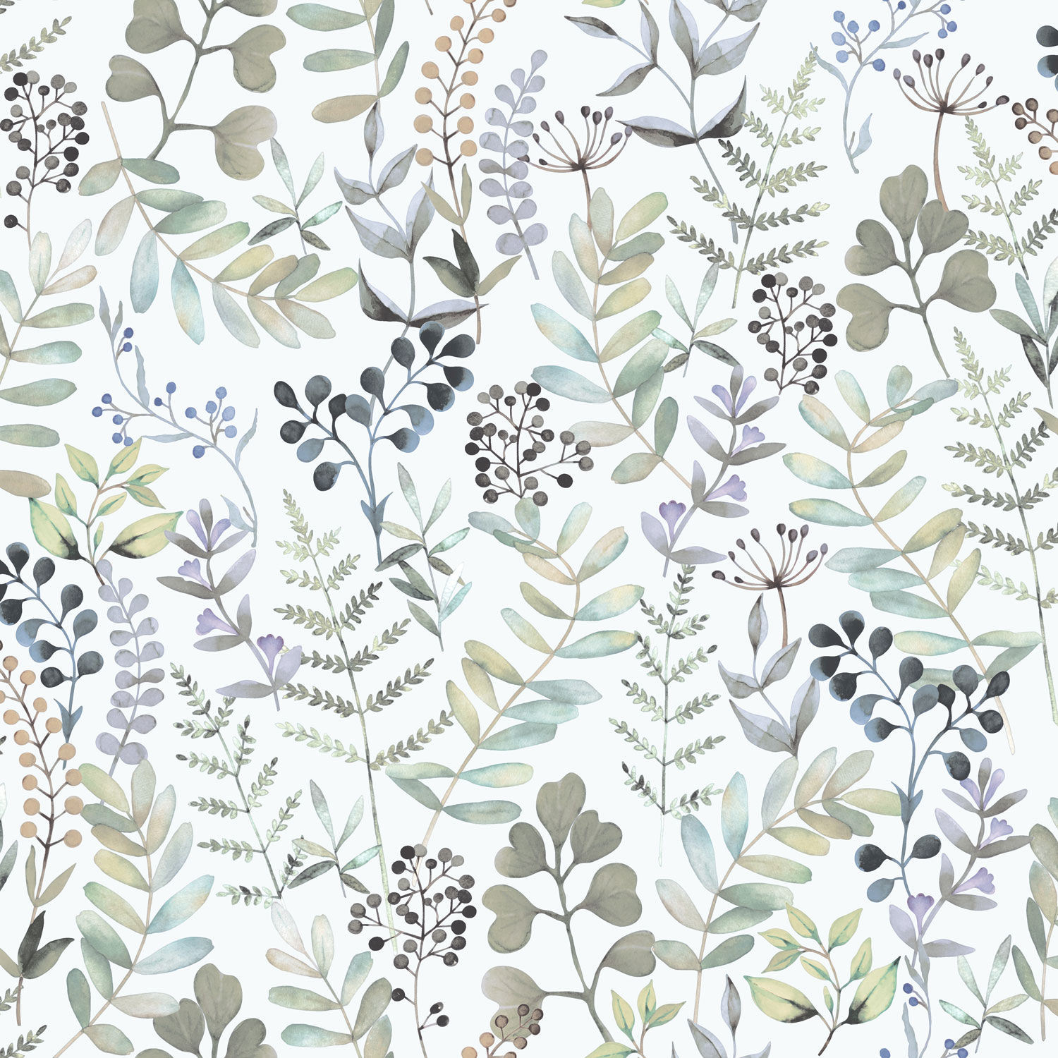Wallpaper with leaves, M68504, Botanique, Ugepa