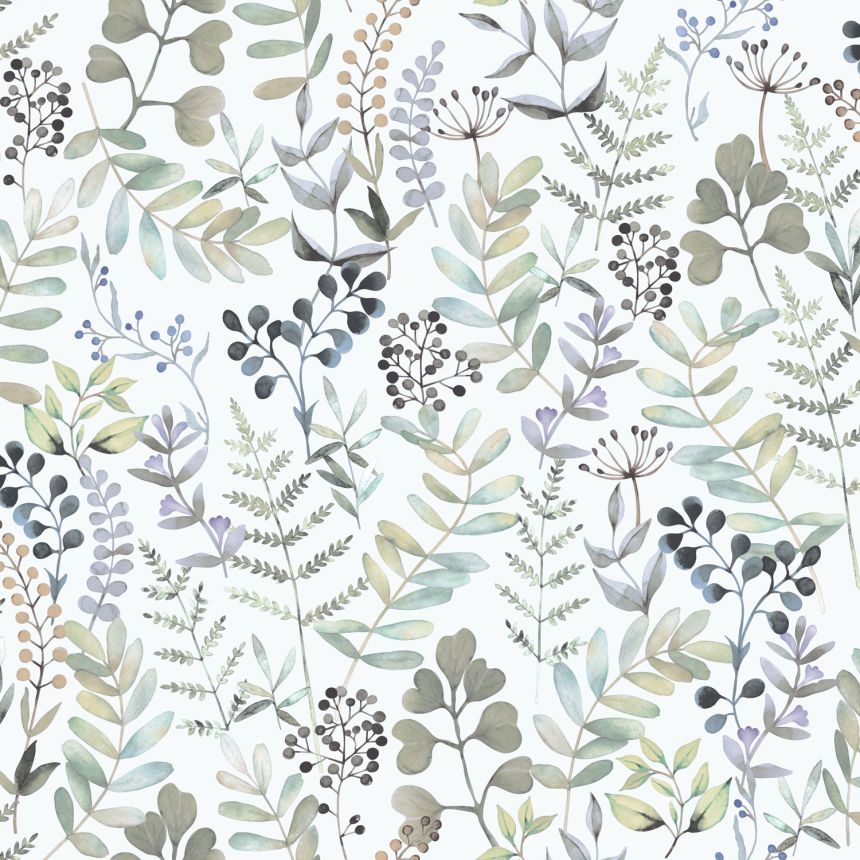 Wallpaper with leaves, M68504, Botanique, Ugepa
