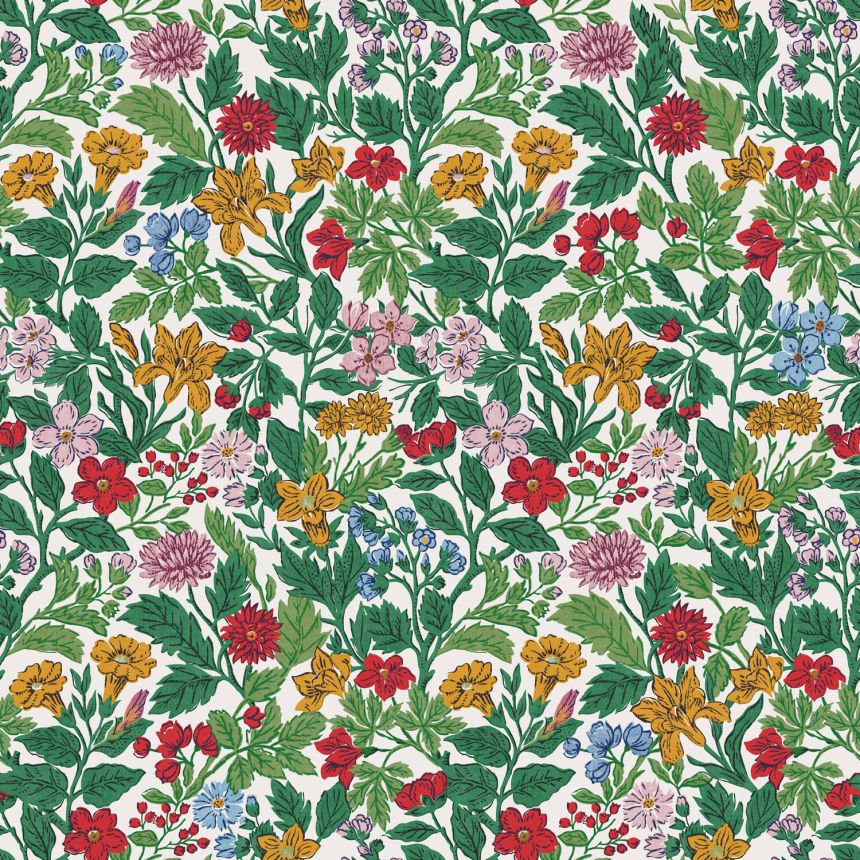 Colorful floral wallpaper, 118543, Joules, Graham&Brown